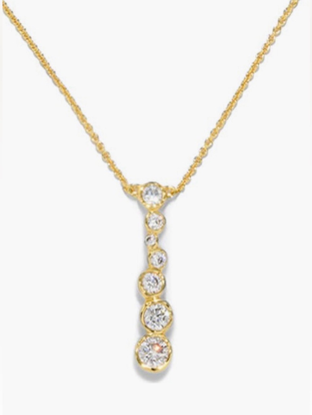 NEW Alexis Bittar Asterales Bubble Necklace Gold Clear C Z AU21